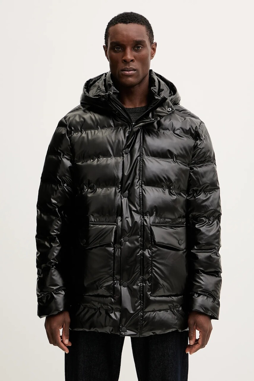 Bunda Karl Lagerfeld čierna farba, zimná, 554595.505036