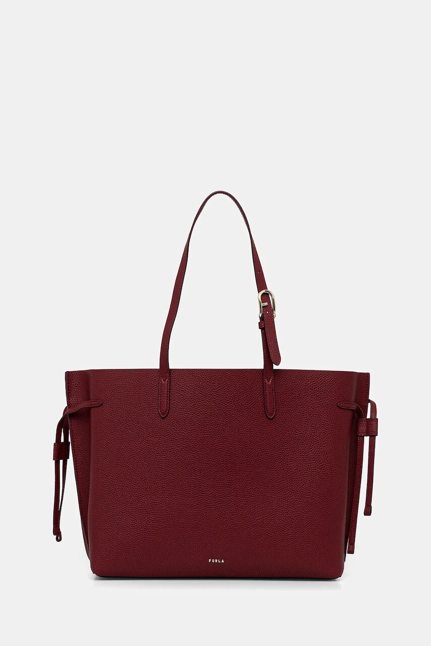 Kožená kabelka Furla bordová farba, WB02001 BX4329 4617S