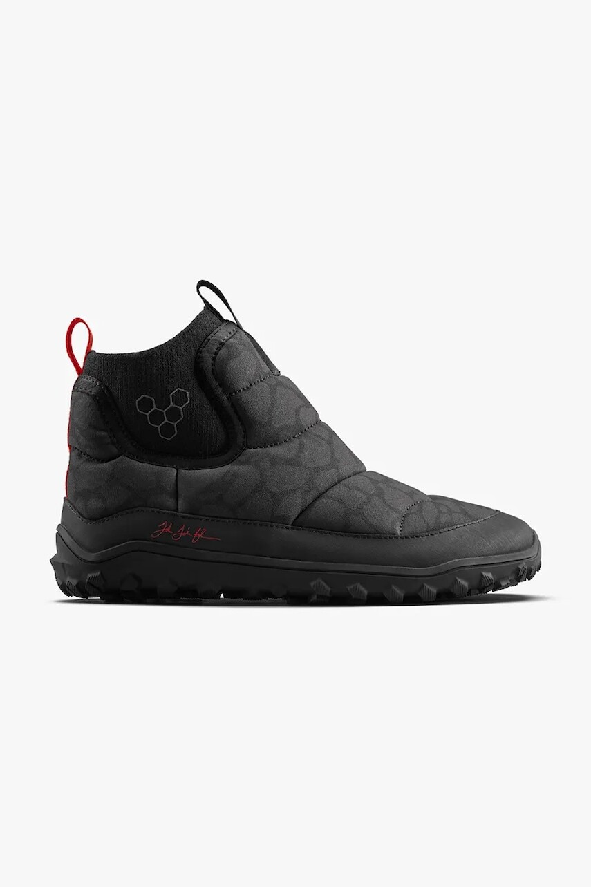 Členkové topánky Vivobarefoot EXPLORER MID čierna farba, na plochom podpätku, zateplené, 209611
