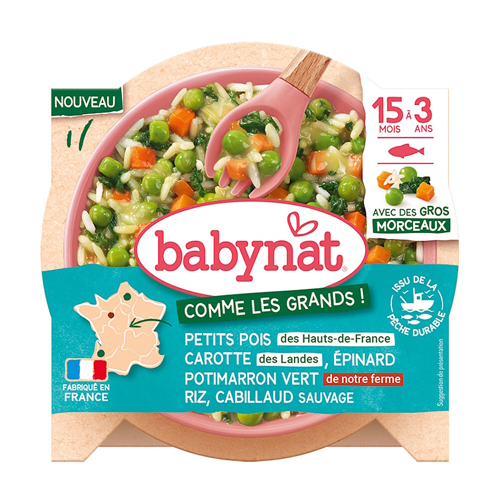 BABYNAT Rizoto so zeleninou a divokou treskou 200 g