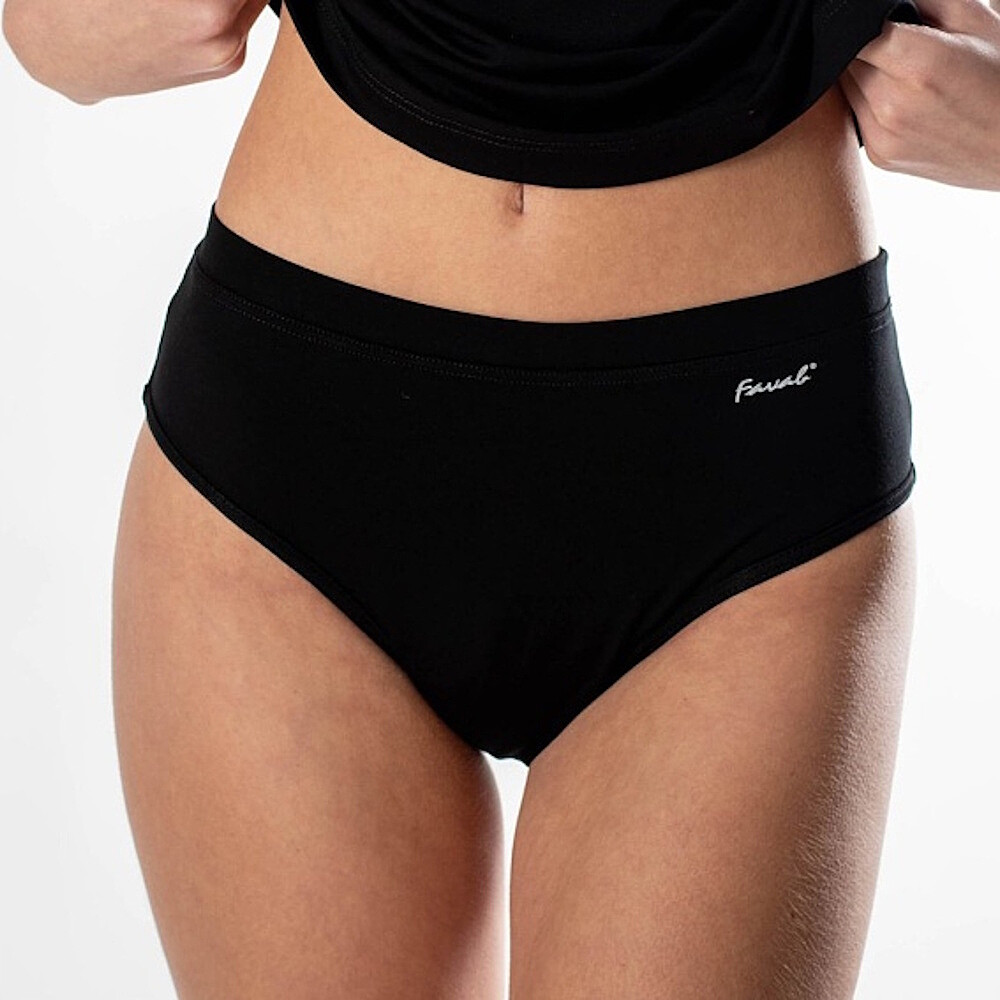 FAVAB Menštruačné a inkontinenčné bambusové nohavičky AVA čierné, Veľkosť: M