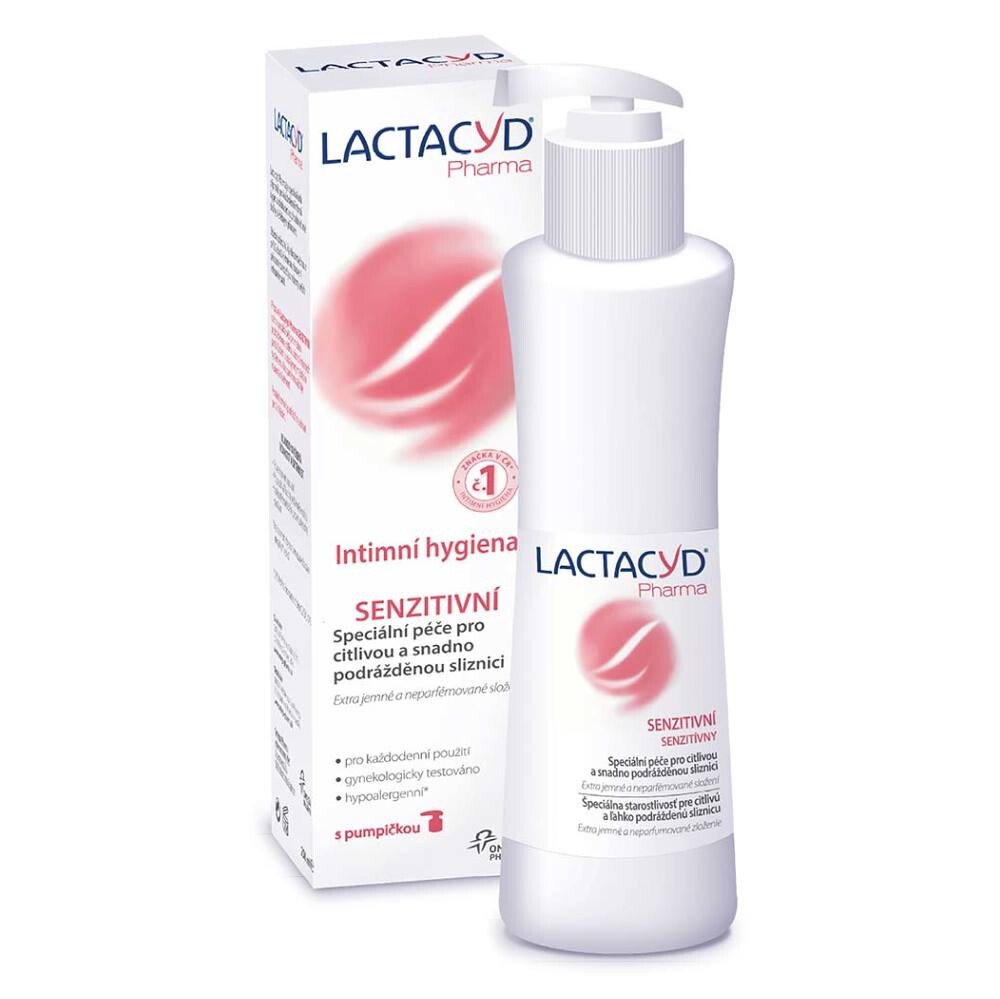 LACTACYD Pharma Intímna umývacia emulzia Senzitívna 250 ml