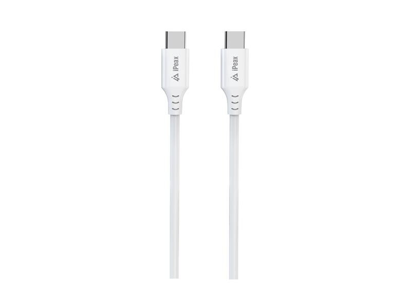 Kábel iPEAX 90010114 USB-C/USB-C 1,5 m biely