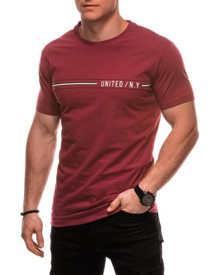 Pánske tričko s potlačou S2030 - červené