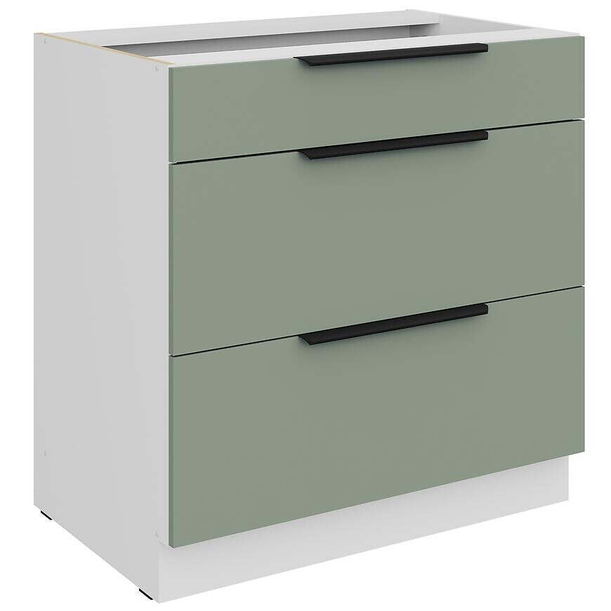 Kuchynská skrinka Aria-Sa/Wh Anti Fingerprint 80d 3s Bb