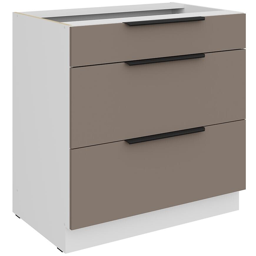 Kuchynská skrinka Aria-Ta/Wh Anti Fingerprint 80d 3s Bb