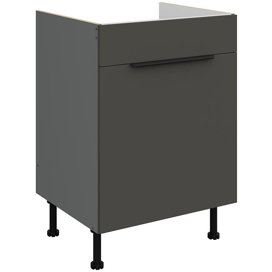 Kuchynská skrinka Aria-Gr/Ant Anti Fingerprint 60zl 1s Bb