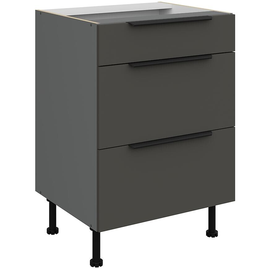 Kuchynská skrinka Aria-Gr/Ant Anti Fingerprint 60d 3s Bb