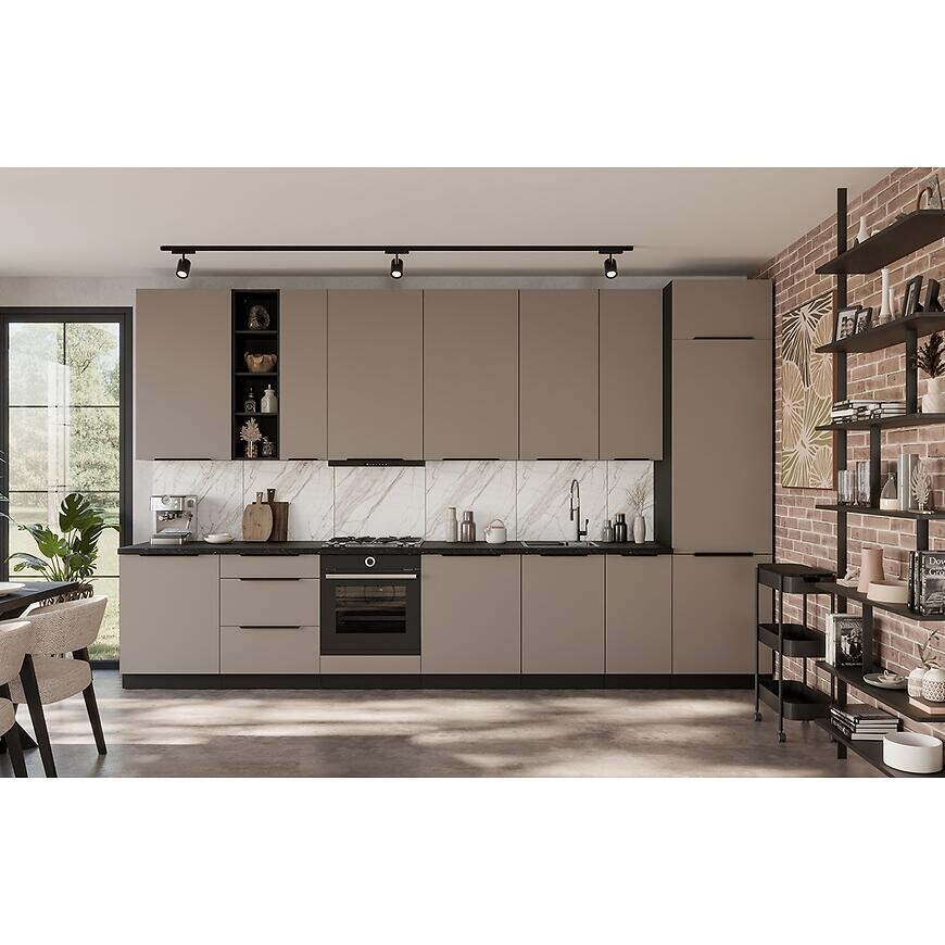 Kuchynská linka Aria TA/BL 390 cm bez kuchynskej dosky