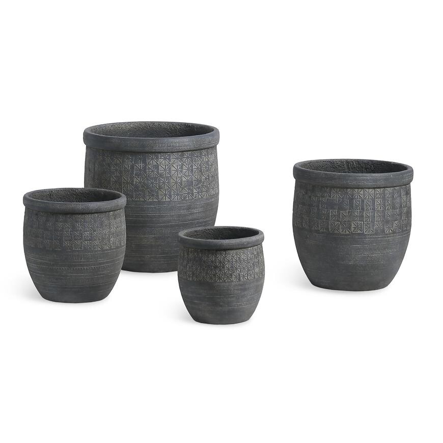 Kvetináč 101761 tmavošedý 37x37h cm