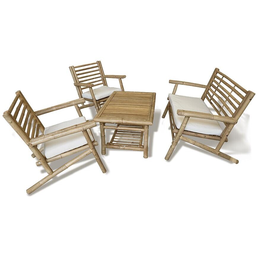 Bambusová záhradná súprava 1+2+1