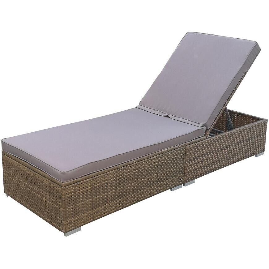 Záhradné ležadlo New York cappuccino