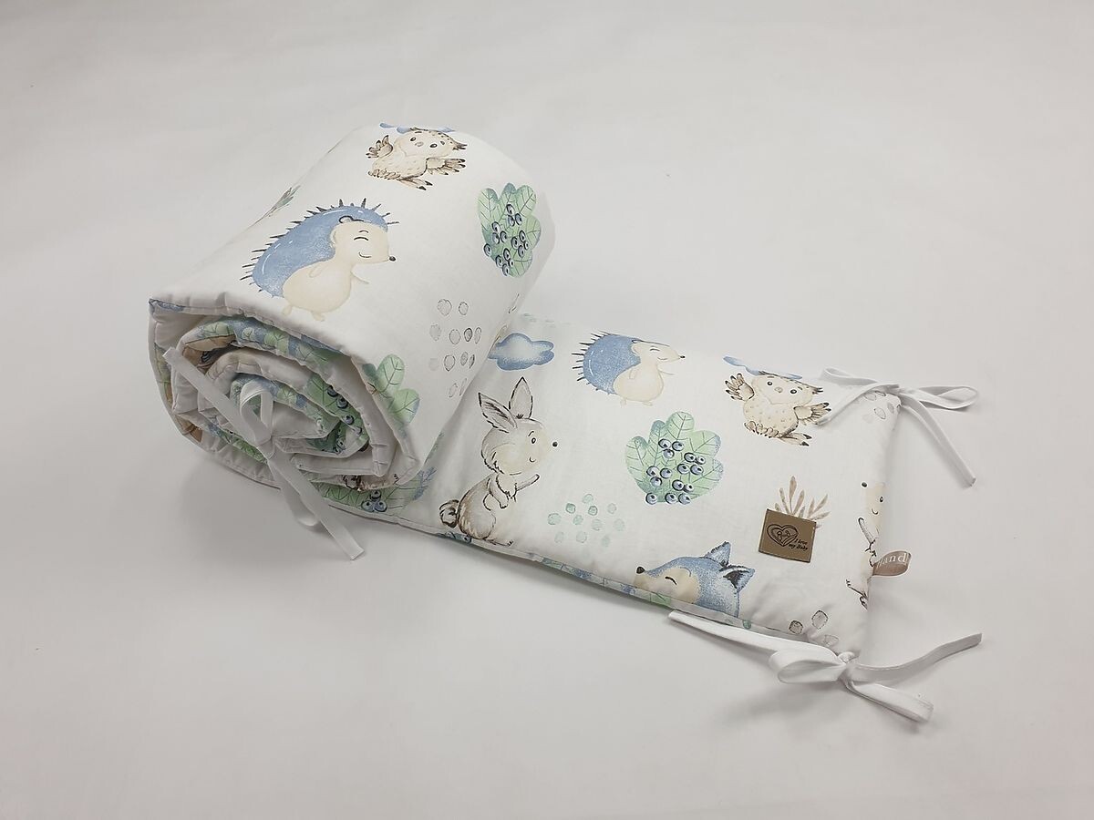 Ochranný mantinel do postieľky - Ježko a priatelia