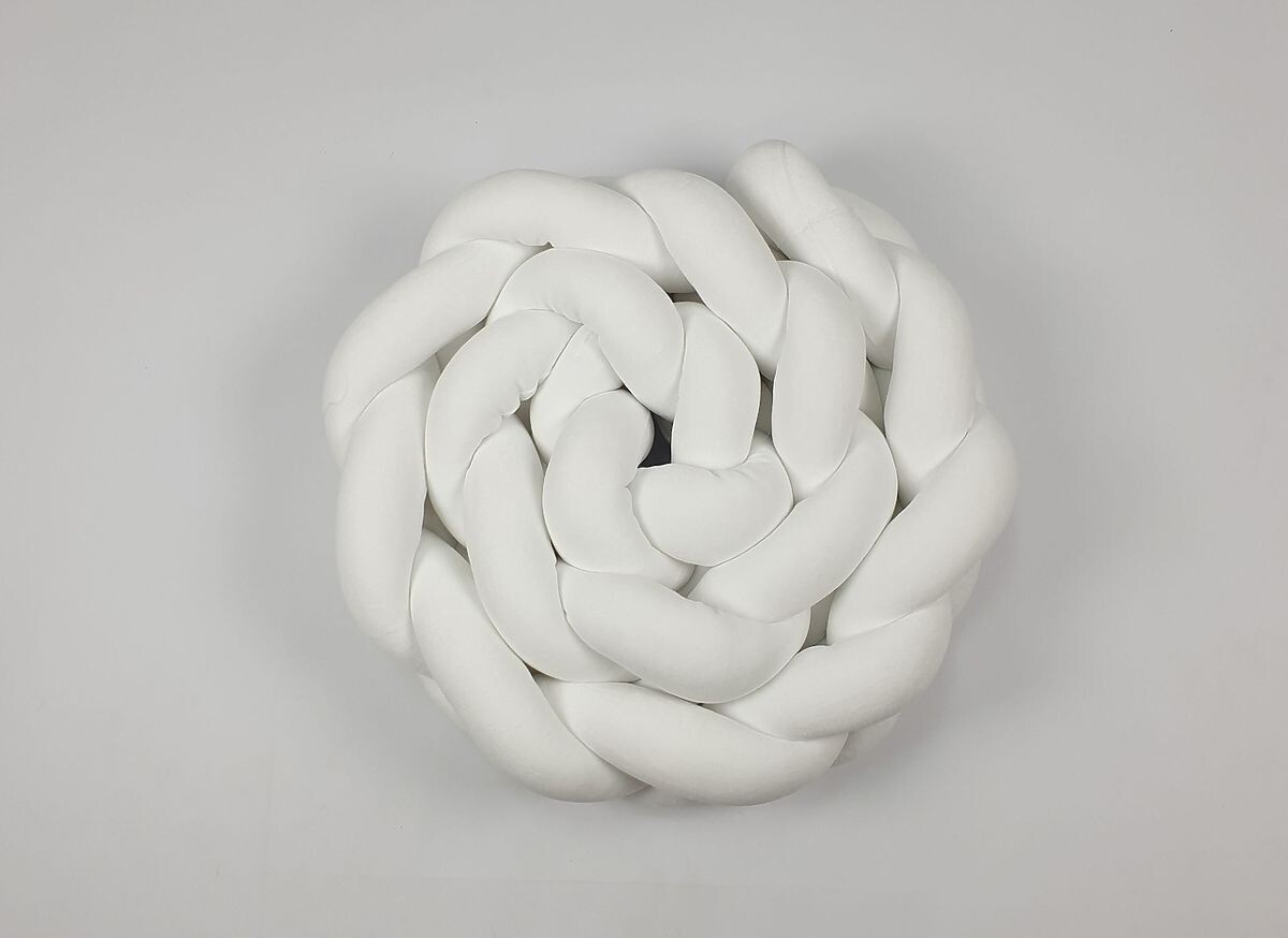 Vrkôčikový mantinel 240 cm - biely