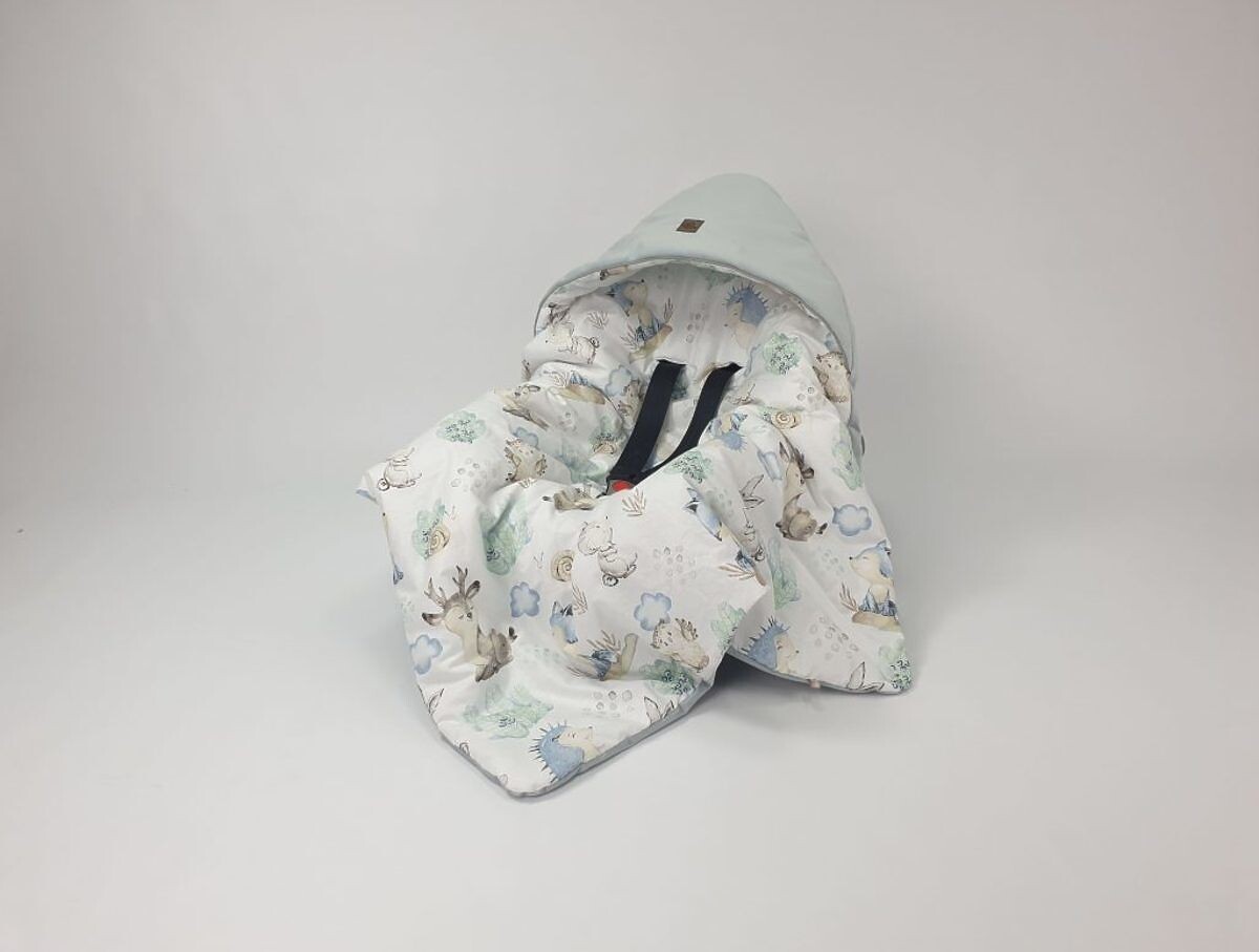 Zavinovačka do autosedačky - šedá