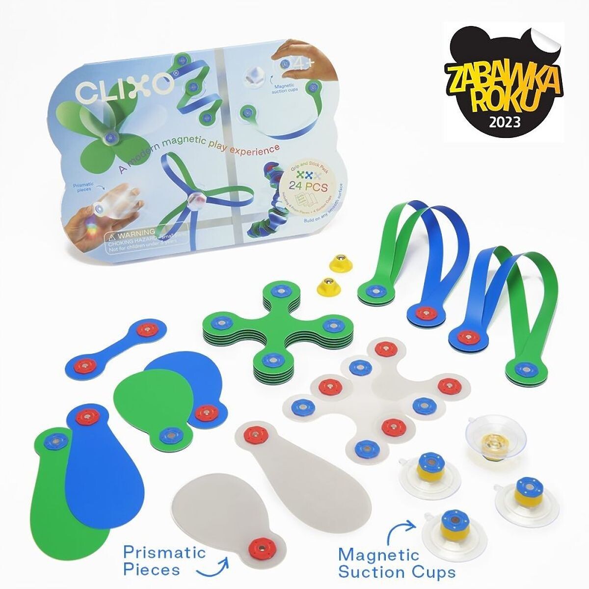 Clixo Grip and Stick, sada s prismatickými prvkami