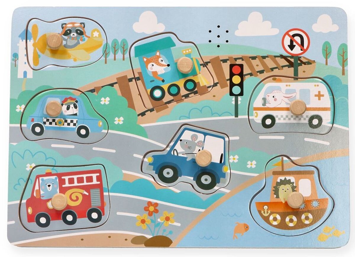 Zvukové puzzle Vozidlá