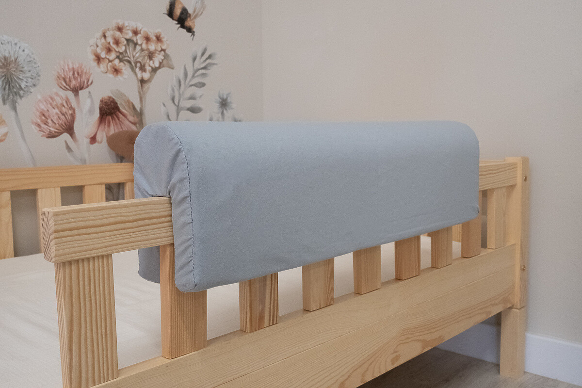 Chránič na posteľ Ourbaby - Jersey - Svetlosivý 50 cm