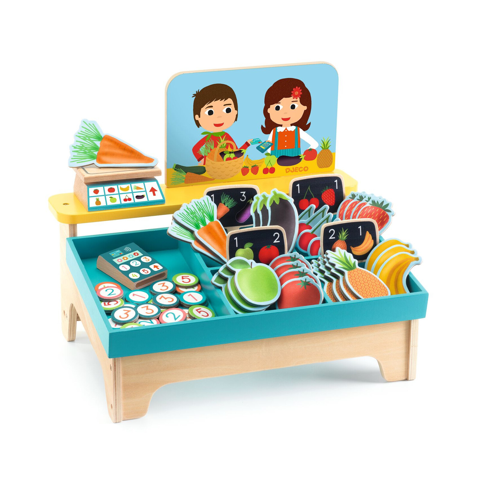 Detský stánok s ovocím a zeleninou – Léa & Milo