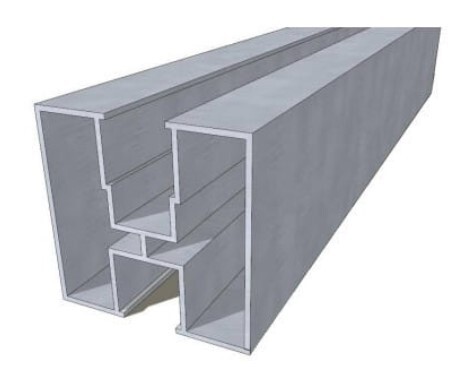 Solar AL ALU profil - 40x40 pre šesťhrannú skrutku striebornú Veľkosť: 207 cm strieborný