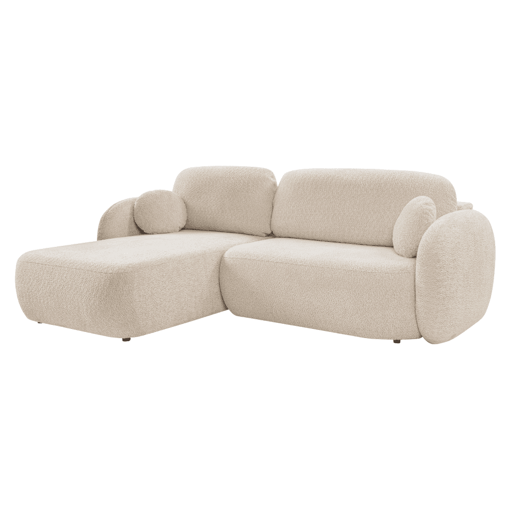 Sedacia súprava, béžová, ľavá, LIO ROH