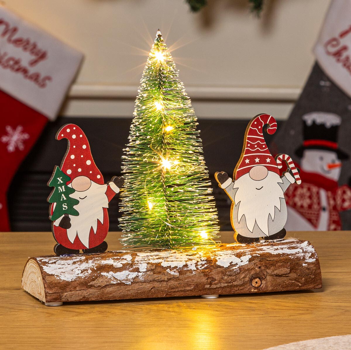 Vianočná výzdoba Elfovia so stromčekom