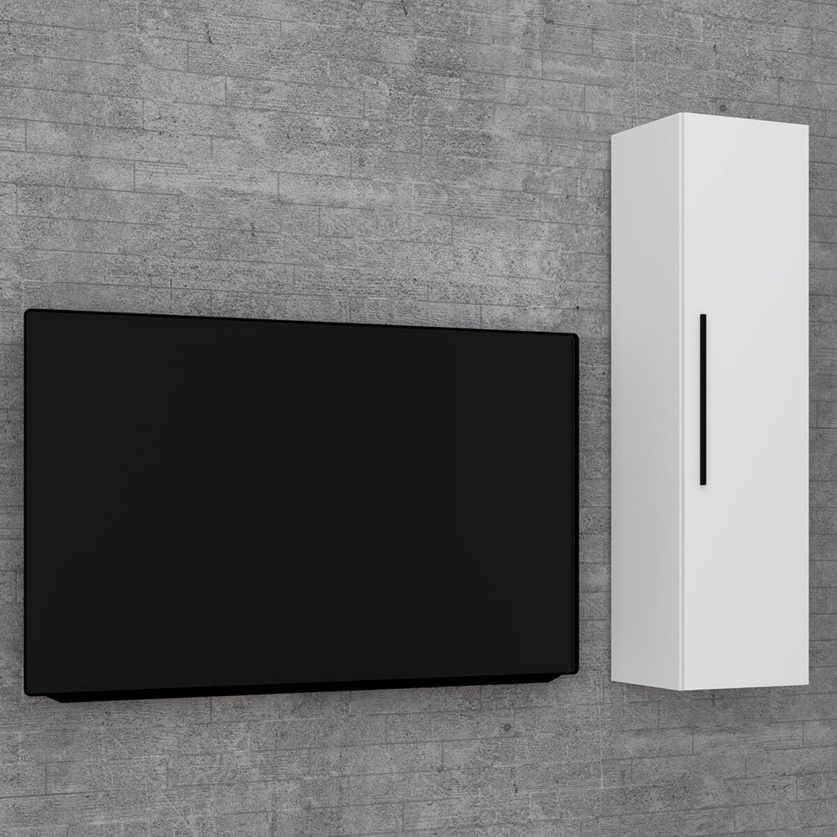 Nástenná polica Arila XL, biela