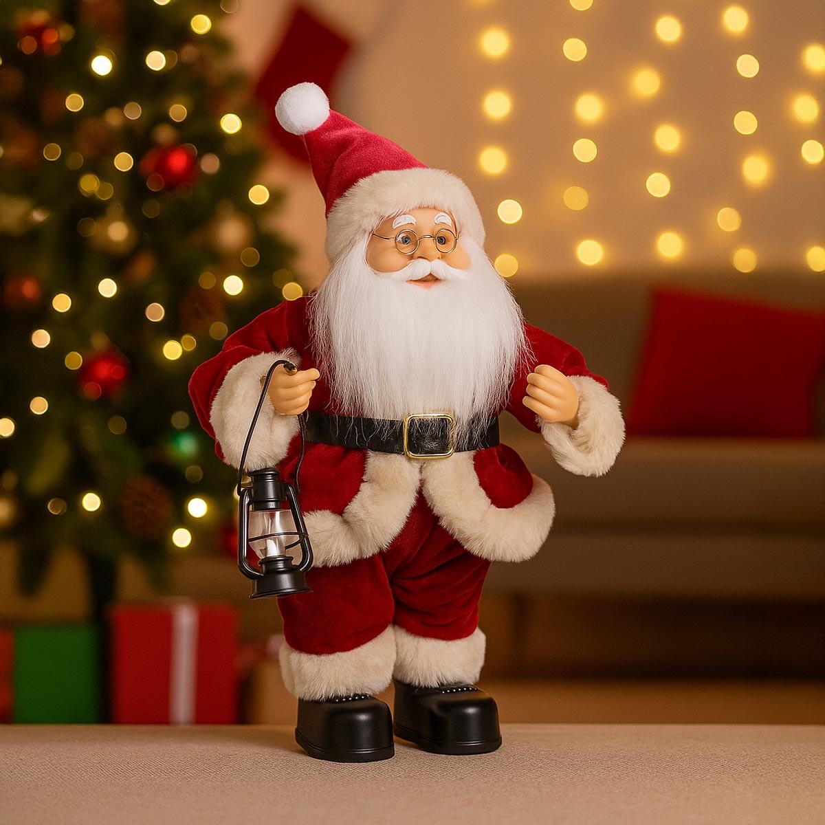 Tancujúci Santa Claus, 30 cm