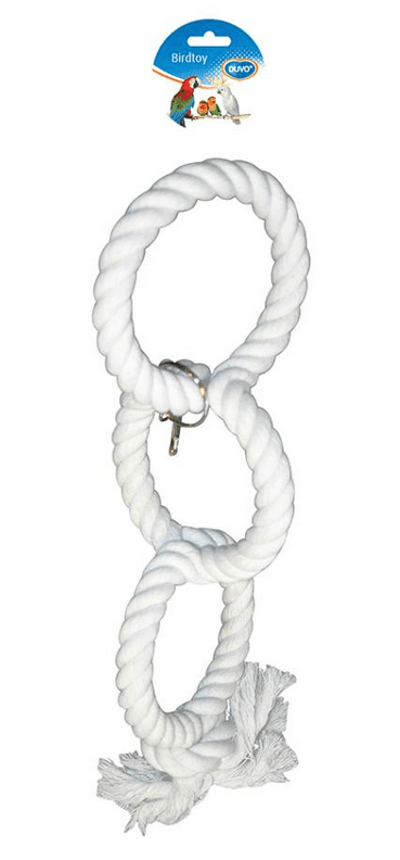 DUVO+ Lano 3 slučky pre papagáje 43 cm