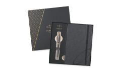 Parker 1502/3191776 Royal IM Core Grey GT sada darčeková sada guľôčkového pera v kazete so zápisníkom