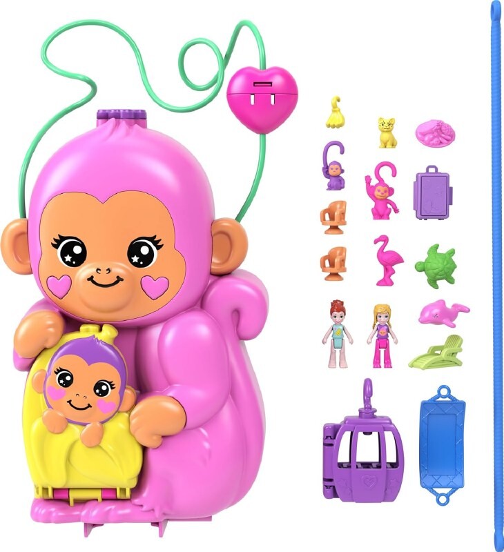 Mattel Polly Pocket Kabelka opica