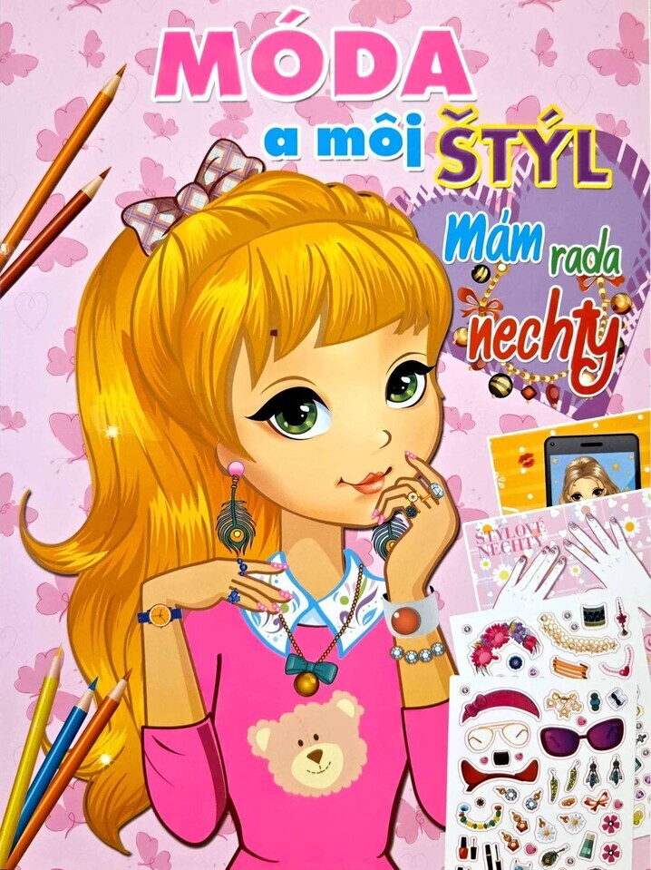 Móda a môj štýl-nechty omaľovánka s aktivitami