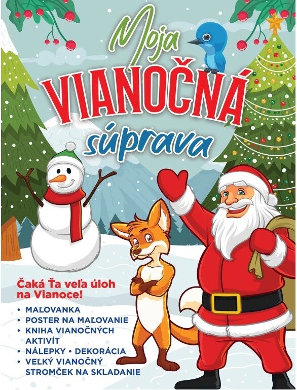 Moja vianočná súprava omaľovánka s aktivitami
