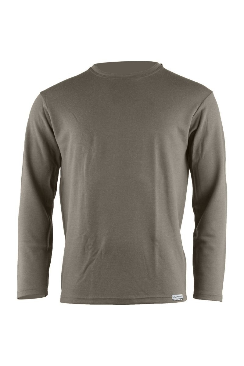 Lasting pánska merino mikina WOLK 7373 hnedá Veľkosť: L 8596445031737