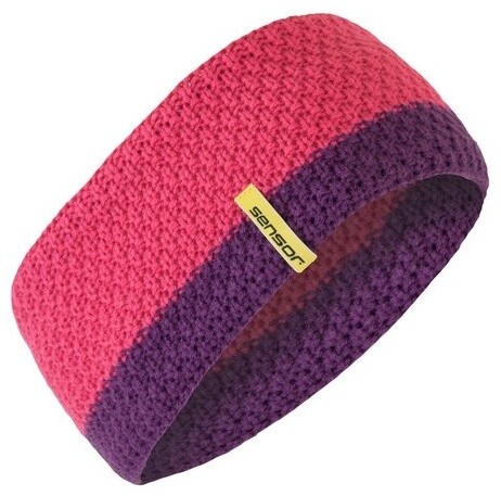 SENSOR pletená čelenka ružová 8592837057958