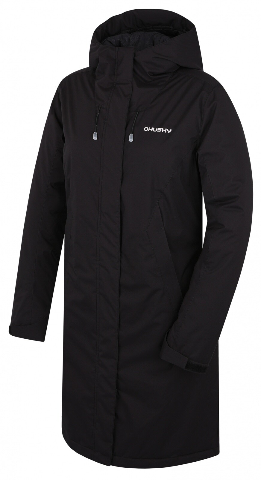 Husky Dámsky hardshellový plnený kabát Narvik L black Veľkosť: L