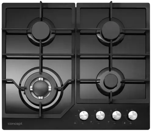 CONCEPT PDV7460bc Plynová doska vstavaná 60 cm BLACK