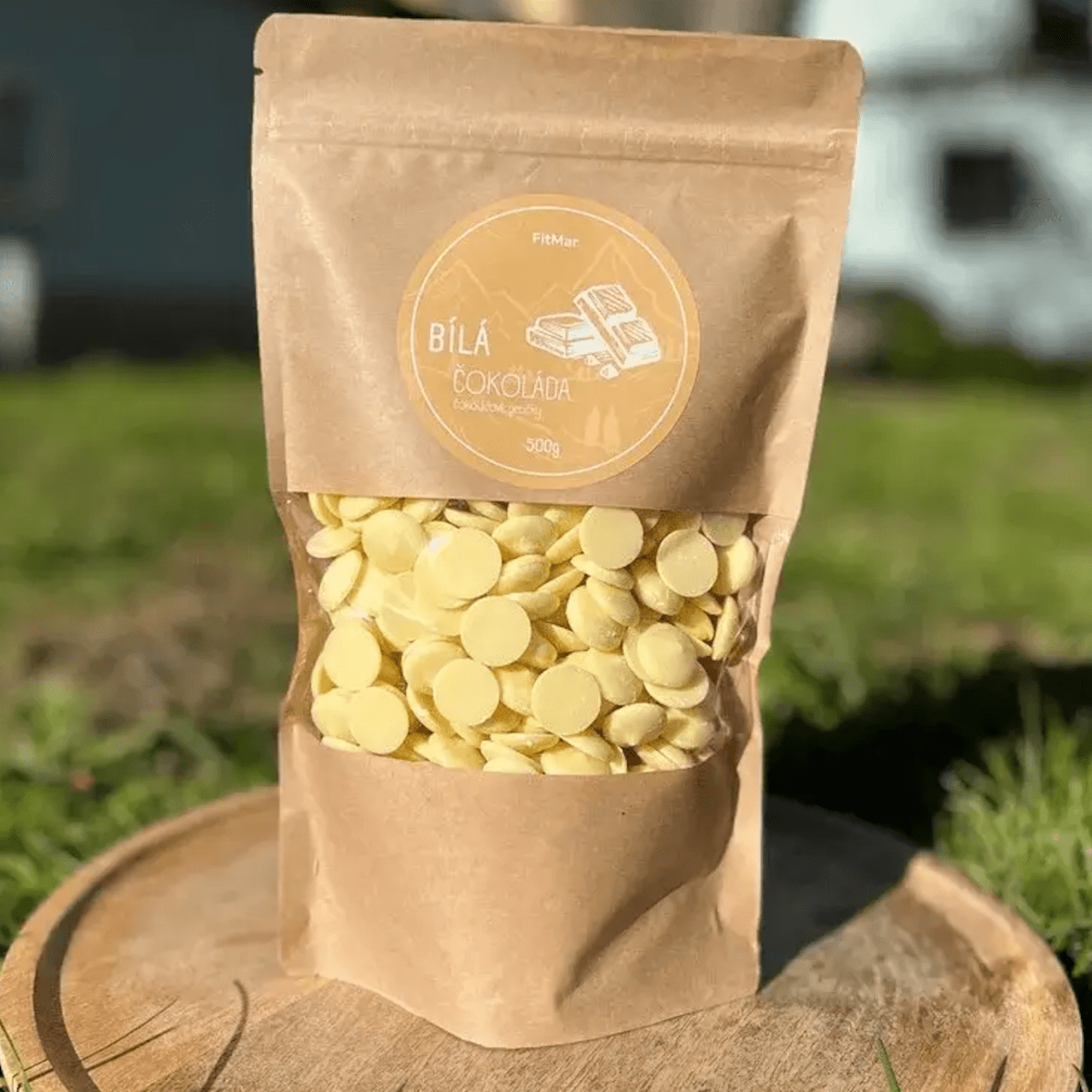 FitMar Čokoládové kôstky - biela čokoláda