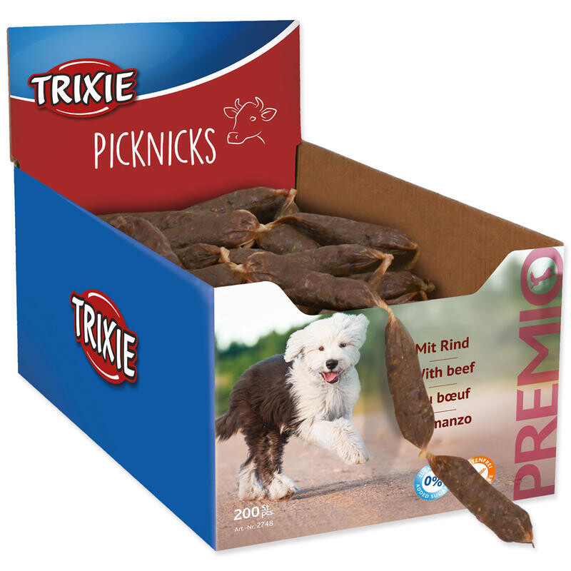 Pamlsek TRIXIE Dog Premio Picknicks klobása hovězí 8g