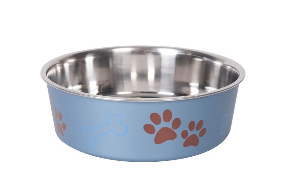 Miska nerezová s plastovým opláštěním metalická modrá 23cm 2,2l