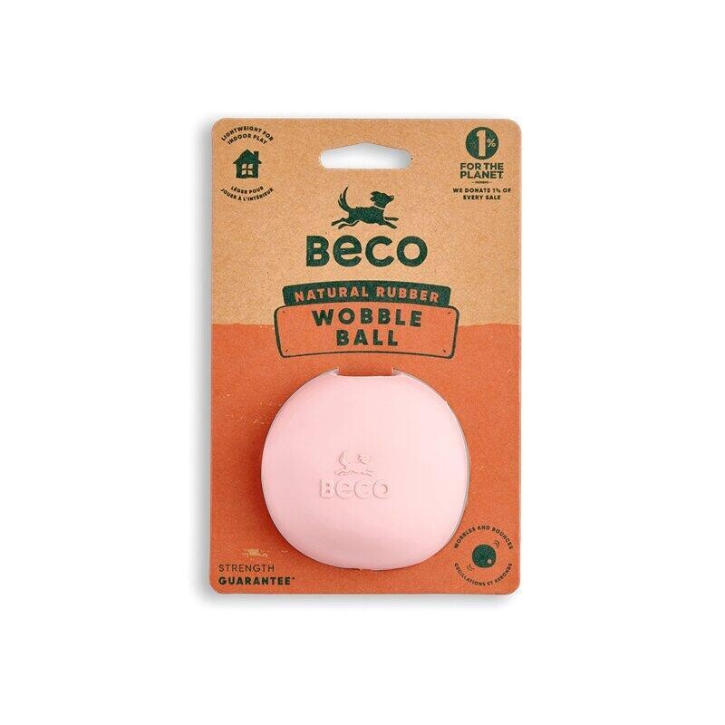 Beco Wobble Ball Hračka pro psy růžová 7,6 cm