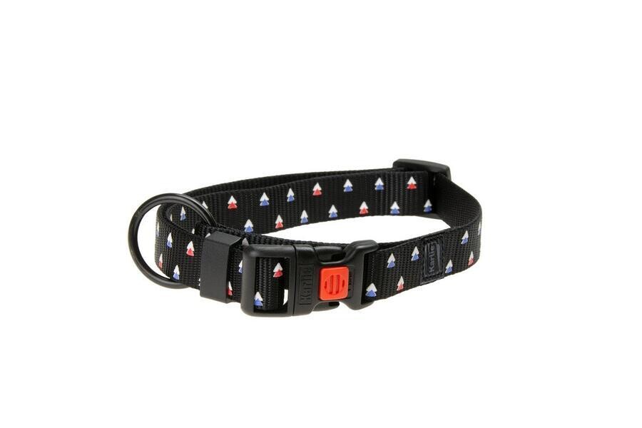 Karlie Obojek ASP Mix&Match černý motiv Trojúhelník velikost M 40-55cm 20mm