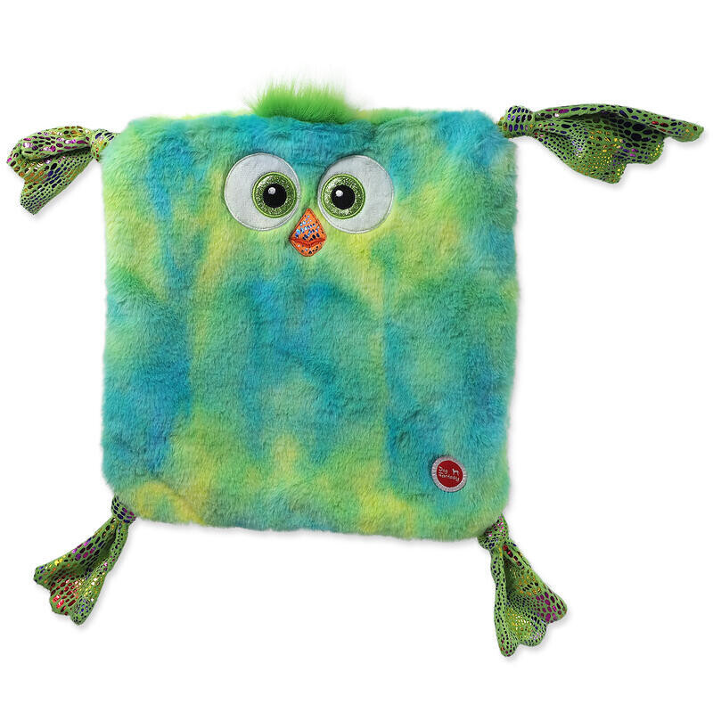 Hračka DOG FANTASY Monsters kuře čtvercové modré šustící 28 cm