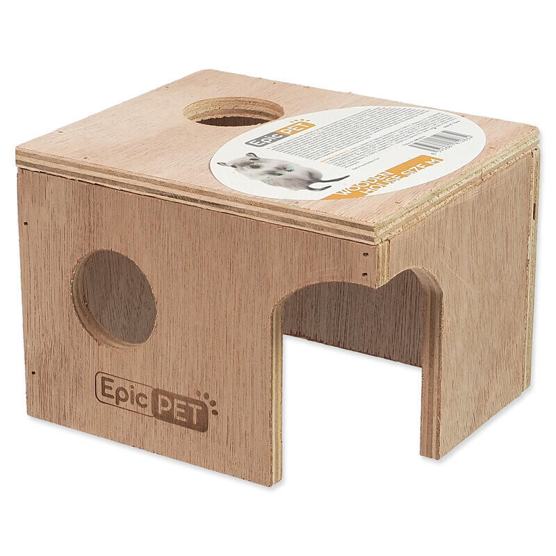 Domeček EPIC PET dřevěný M 16 cm