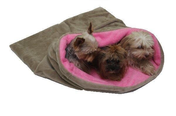 Marysa pelíšek 3v1 pro psy, béžový/světle růžový, velikost XL