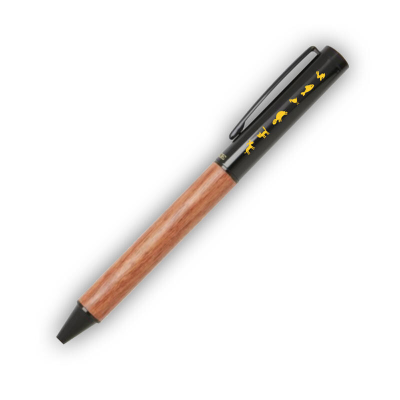 Dřevěno-kovové kuličkové pero