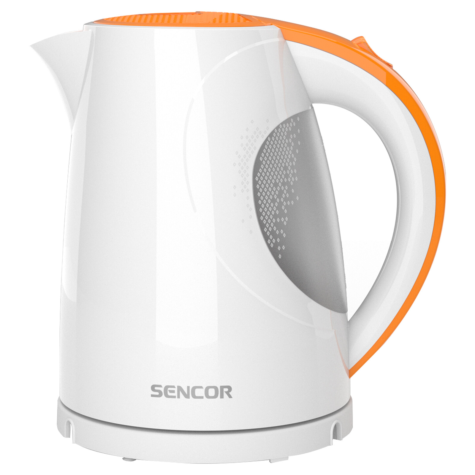 Sencor SWK 1513OR Rýchlovarná kanvica Objem 1,5 l,  Zakrytá ohrievacia špirála 2 200 W,  Špeciálna výlevka proti odkvapkávaniu, .