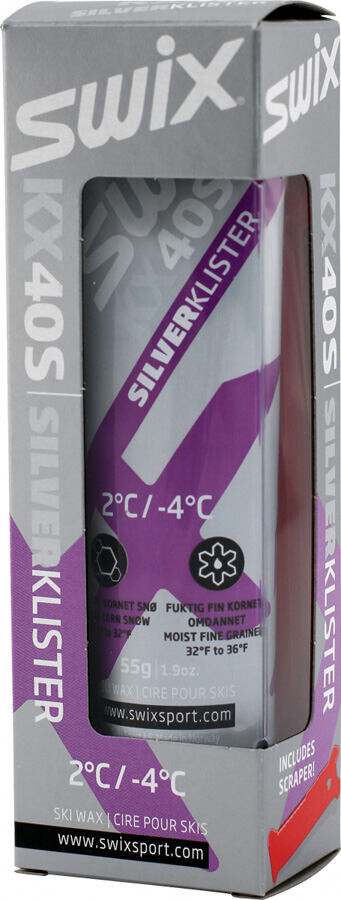 Klister Swix KX40S Silver Klister -4°C to +2°C, 55g vosk 55 g