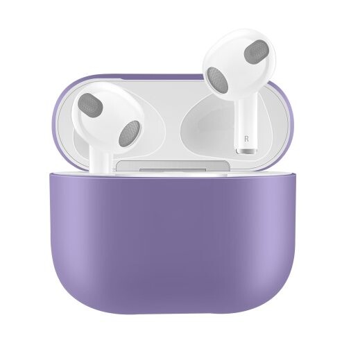 Silikónové puzdro pre Airpods 3 - Fialová