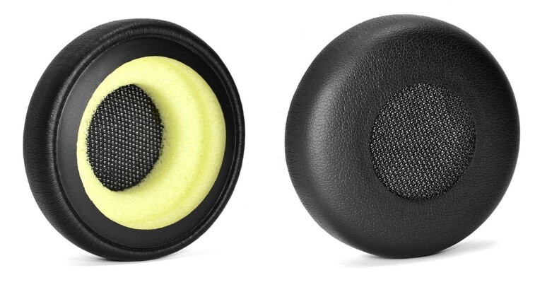 Náhradné náušníky pre slúchadlá Jabra Evolve 20, 20SE, 30, 30II, 40 a 65 - čierne, kožené